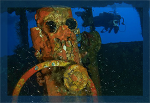 Truk Inside Wreck Nippo Maru