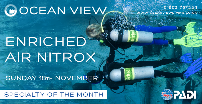 PADI Enriched Air Nitrox Specialty of the Month November 2018