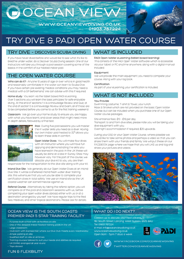 Open Water course