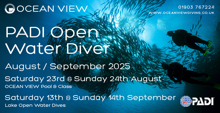 PADI Open Water Course August / September 2025